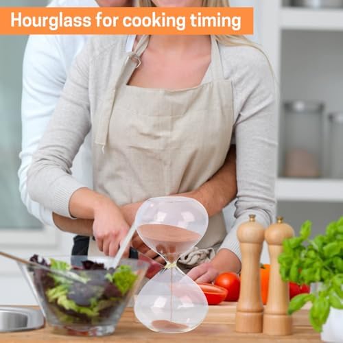 SWISSELITE Puff Sand Timer, Hourglass Sand Timers, Inspired Glass