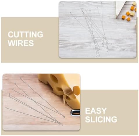 STOBAZA 20pcs Cheese Butter Slicer Wire Metal Cheese Slicer Replacement Stainless Steel Cutting Line