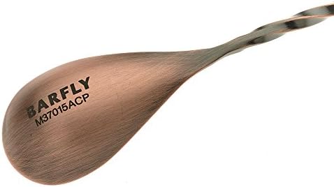 Barfly Bar Spoon, Fork End 12 3/8" (31.5 cm), Antique Copper