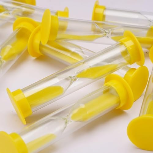 PROLOSO 40 Pcs Sand Clock Timers 1 Minute Hourglass Sandglass Classroom Timers for Kids Games Toothbrush Timer for Children