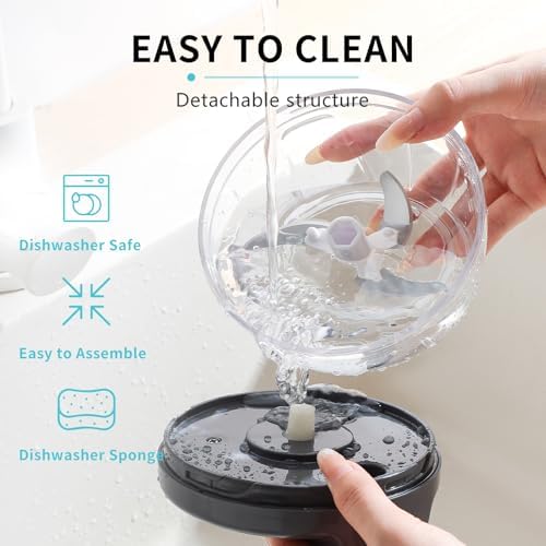Manual Food Processor Vegetable Chopper (520ml, Blue)