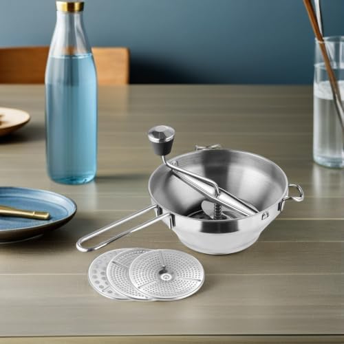 CALLARON Stainless Steel Potato Ricer Set Professional Manual Fruits Masher Vegetable Press Strainer Cauliflower Rice Maker for Mashed Potatoes