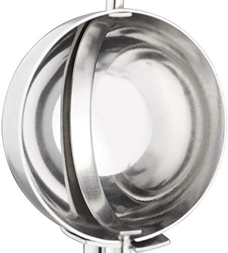 Relaxdays 10 Ice Cream Shooting Spoons for Large Balls of Ice Cream, Fruit and Cookie Dough, Stainless Steel, Silver, 53 mm