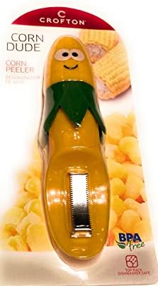 CROFTON Corn Peeler, 2 Blade, Stainless Steel, Yellow