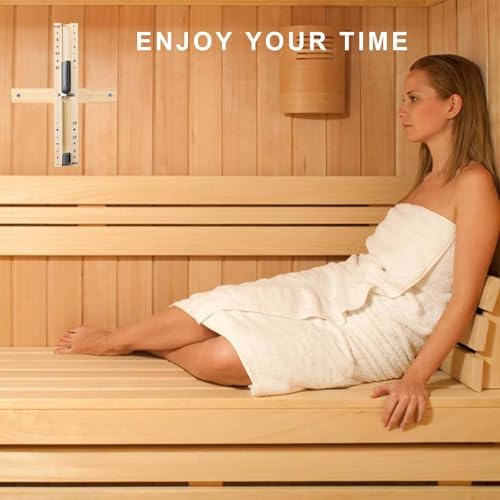 15 Min Sauna Sand Timer,Rotatable Wooden Heat‑Resistant Hourglass Sand Clock for Sauna SPA,Black