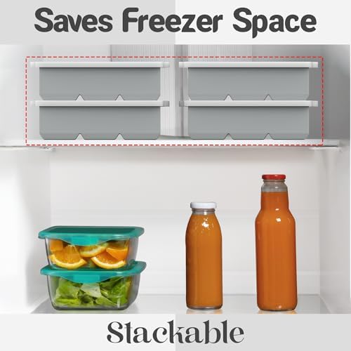 KitchFort® Large Silicone Ice Cube Tray (2-Pack) - 2" Big Ice Mold with Lid
