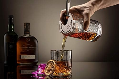 Mixology & Craft Professional Boston Shaker set and Crystal Mixing Glass