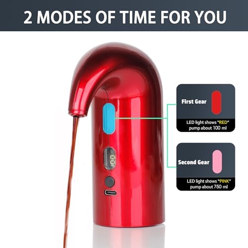 Electric Wine Aerator,Electric Wine Decanter,One Touch Wine Decanter Type C