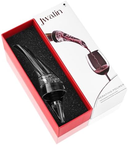 Wine Aerator and Pourer – Premium Air Decanter Spout to Enhance Wine Flavor & Aroma, No-Drip Wine Pourer Spout for Red & White Wines, Perfect Gift for Wine Lovers