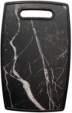 Lily's Home Kitchen Cutting Board (2-Piece Set) with Handles and in Marble Finish. Non-Porous, Dishwasher Safe