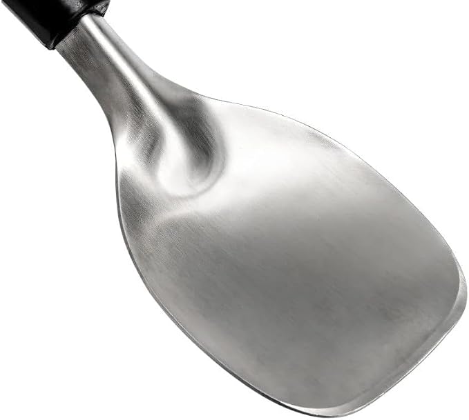 Heavy Duty Ice Cream Spade Scoop with Non-Slip Handle - Stainless Steel Ice Cream Spoon Paddle Perfect for Scooping and Serving Hard Frozen Treats