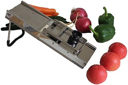 Mandoline Slicer - Vegetable Slicer - Stainless Steel by Gourmet Tek