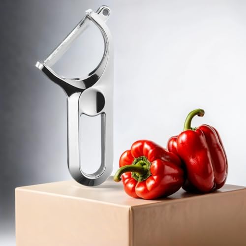 Stainless Steel Vegetable Peeler,Julienne Peeler,Ergonomic Handle U-shape Reduces Hand Fatigue,Potato Peeler,Easy Eye Removal,Perfect for Kitchen Essentials
