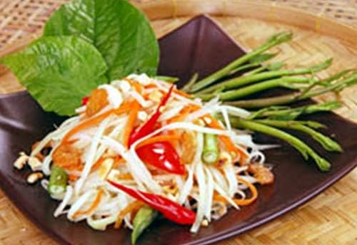 Thai Papaya Salad Peeler Slice Vegetable Fruit Stainless Steel Knives Som Tum Thai Food Kitchenware Set of 2 Pcs.