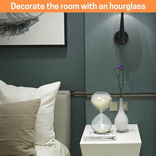 SWISSELITE Puff Sand Timer, Hourglass Sand Timers, Inspired Glass