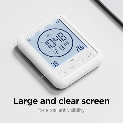 mooas Timer Ring Visual Multi Clock Timer, Bathroom, Shower, Waterproof