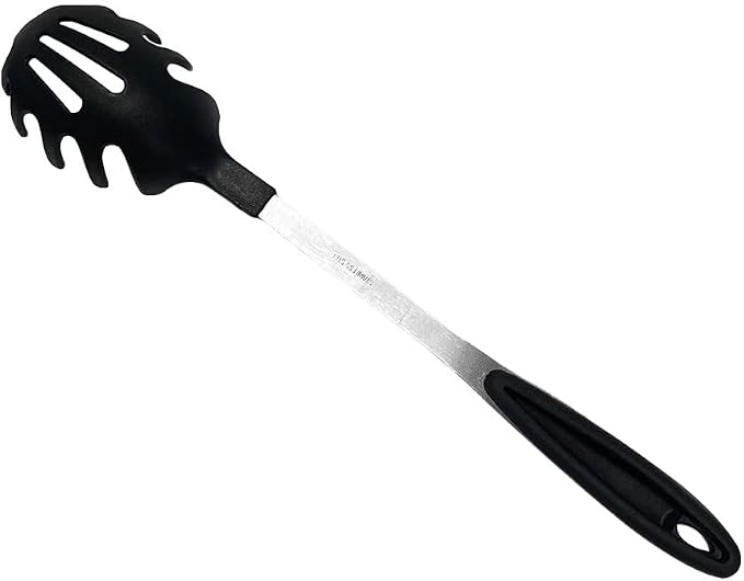 13" Curve Handle Nylon Pasta Server Spaghetti Fork Black