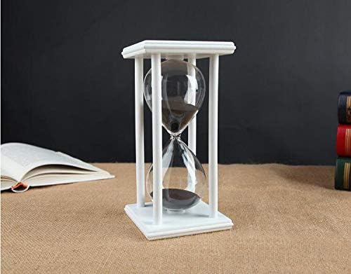 Lodunsyr Hourglass Timer for 30 Min Sandglass Timer 30 Minutes Decoration Festival Ornament for Kitchen Restaurant Living Room Home Closet Office Desk Bedroom Party Christmas New Year Black