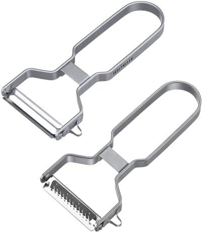 Westmark Stainless Steel Peeler - Sturdy Classic U Peeler with 2-Sided Cutting Blade and Hollow Out for Damaged Areas - For Right and Left Handed Users