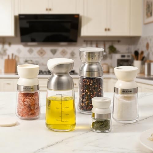 Vucchini Oil Dispenser for Kitchen 9 Ounce Salad Dressing Container