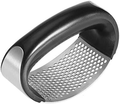 Stainless Steel Garlic Press Crusher Squeezer Masher Home Kitchen Mincer Tool Rust-proof Dishwasher safe
