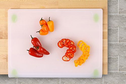 Dexas 431-22-383 Kitchen Workboard/Cutting Board, 12.5 by 17", Natural/Green