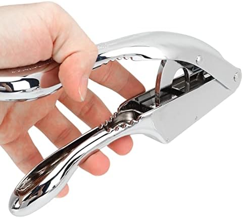 Garlic Masher, 2 in 1 Garlic Press Easy to Use Garlic Mincer Stainless Steel Garlic Crusher Heavy Duty Garlic Smasher