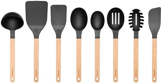 Epicurean Gourmet Series Nylon Saute Tool-Natural Handle with Black Head