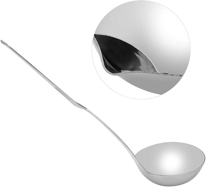 Oil Separator, Ladle Oil Filter Skimmer Spoon Soup Colander Filter Spoon for Home Kitchen and Cooking