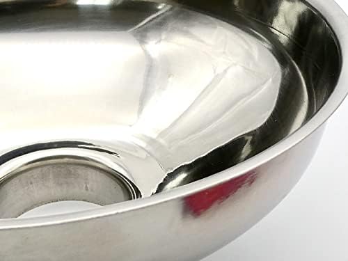 ICO Stainless Steel Canning Funnel and Sieve Set for Mason Jars & Whipped Cream Dispensers - Large Metal Kitchen Funnel with Strainer for Food Grade Infusions