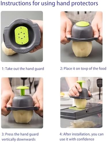 Multi Functional Vegetable Chopper, nicer dicer, 16 in 1 professional vegetable and food slicer, and Vegetable Cutter, for Potatoes, Onions, Vegetable Chopper with Container and Basket