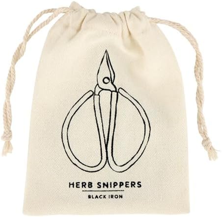 Santa Barbara Design Studio Kitchen Herb Shears Garden Scissors Herb Snipper, 5" Long, Black