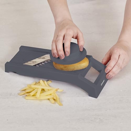 Culinare Multi-Blade Mandoline Slicer, Vegetable, Cheese Chopper and Grater, 4 Interchangeable Blades, Safety Guard, Non-Slip Base