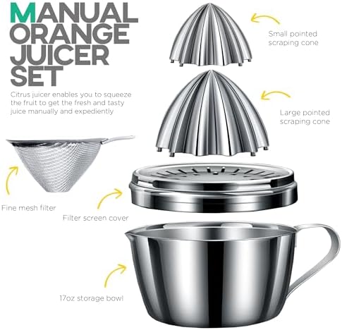 Homestia Citrus Orange Juicer Lemon Lime Fruit Hand Squeezer Kitchen Tool