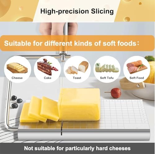 Cheese Slicer with Measuring Grid, Stainless Steelasy