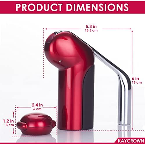 KAYCROWN Wine Bottle Opener - Vertical Lever Corkscrew Wine Opener with Foil Cutter & Extra Screw, Manual Handheld Wine Corkscrew with Ergonomic Lever Pump