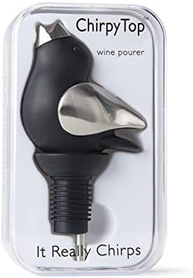 Wine Pourer - Black and Chrome