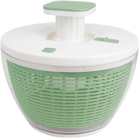 4.75 Quart Salad Spinner- Wash, Spin & Dry Salad, Fruits & Vegetables - Green