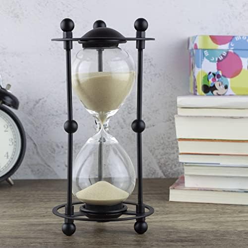 15 Minute Sand Timer, Decorative Hourglass with Apricot Sand