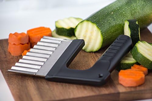 Fox Run Wavy Vegetable/Cheese Slicer, Stainless Steel, 1 x 4 x 5.25 inches
