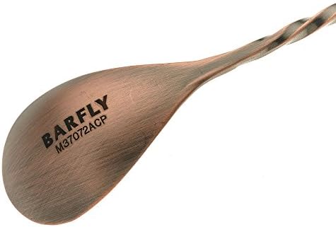 Barfly Bar Spoon with Strainer End, 15 3/4" (40.0 Cm), Antique Copper