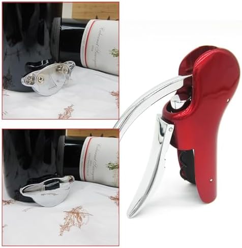 KAYCROWN Professional Zinc Alloy Power Wine Opener Corkscrew Built-in Foil Cutter Premium Lever Corkscrew Waiter Wine Opener Kit Bottle Opener