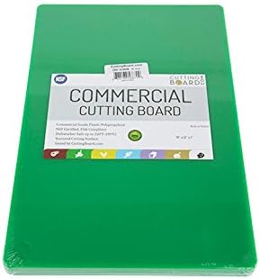 Thick Green Cutting Board 24x18 Extra Large 1" HDPP Plastic for Restaurants and Professional Kitchens, NSF Stamped - 13 lb