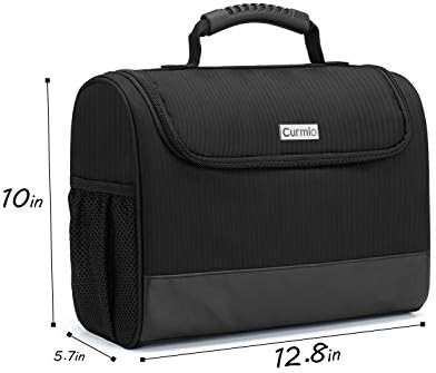 CURMIO Bartender Kits Bag, Portable Travel Case for Bar Tools Set, Black