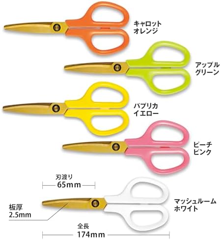 Plus 35-207 Kitchen Scissors, FitCut Curve, Washable, Titanium, Mushroom White