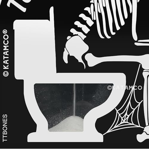 Katamco Toilet Timer (Skeleton Edition), Funny Gift for Men, Husband, Dad, Birthday, Christmas, Stocking Stuffer, Halloween, Retirement, Father's Day, As seen on Shark Tank.