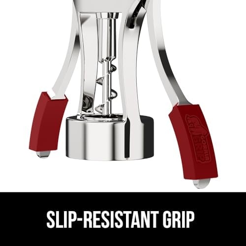 Gorilla Grip Meat Tenderizer and Wine Opener, Meat Tenderizer is Dishwasher Safe, Wine Opener is Rust Resistant, Both in Red Color, 2 Item Bundle