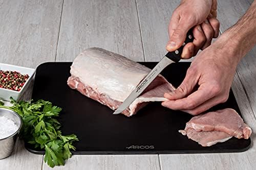 Arcos Fillet Knife 6 Inch Nitrum Stainless Steel. Ergonomic Polypropylene Handle and 160 mm Blade.Sharp Steak Knife to Fillet Meat and Fish. Series Universal. Color Black