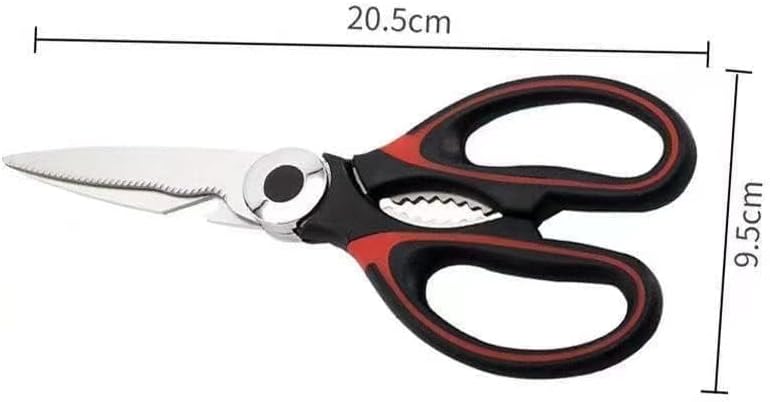 Weiliya Kitchen Scissors Stainless Steel Sharp Blades - Multipurpose Kitchen Scissors Heavy Duty for Meat, Chicken, Fish, Vegetables, and Herbs – Bottle Opener, JIAN1234