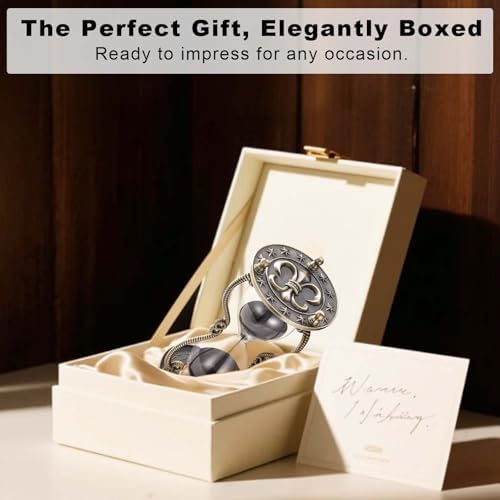 CNCJ Hourglass Timer Sand Clock 60 Minute: Nautical Emblem Brass Black Sand Watch 60 Min, Fleur de LYS Large Reloj De Arena 1 Hora, Anchor Çrown One Hour Sandglass for Gifts, Home, Desktop Decoration